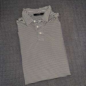 RLX Ralph Lauren Mens Striped Wicking Polo Shirt Short Sleeve XL